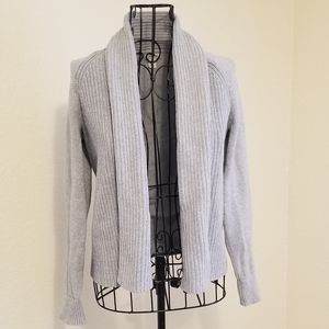 LL Bean Cardigan, Light Grey, XS